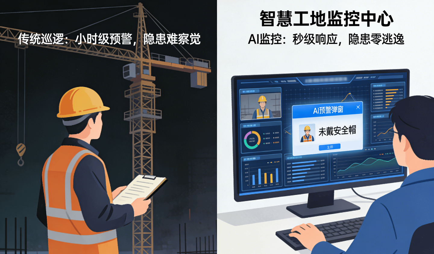 智慧工地AI視頻監控，施工安全預警邁入“秒級時代”！